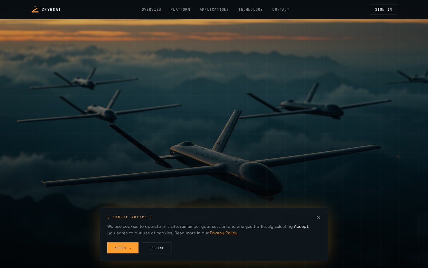 ZeyroAI — Платформа AI для БПЛА